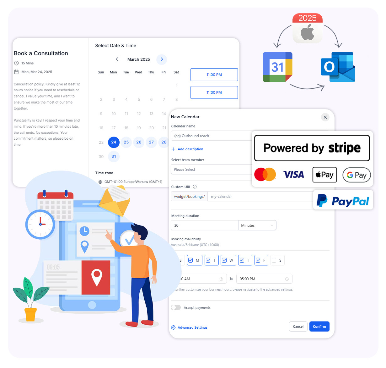 Smart booking and scheduling